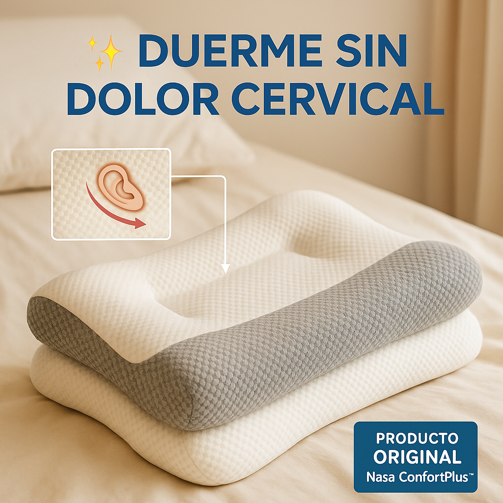 Combo de 4 Almohadas Viscoelásticas ConfortPlus™ – Alivio de Dolor y Descanso Profundo